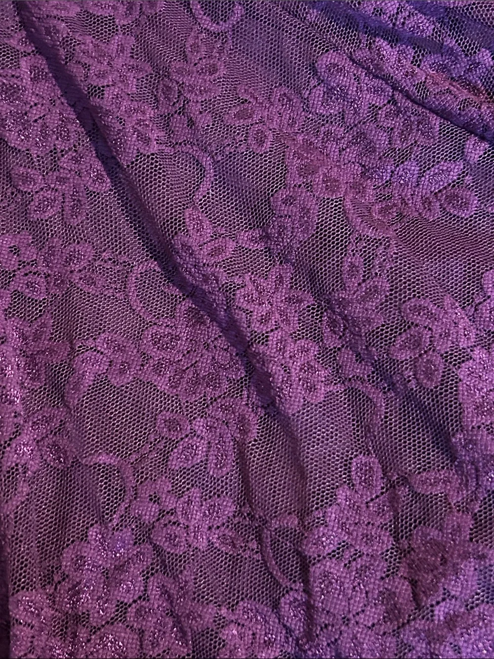 Weissman purple lace dance leotard